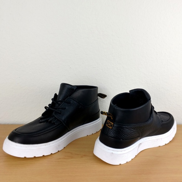 Dr. Martens Jemima Black Leather Booties Kids 5 - Picture 3 of 6